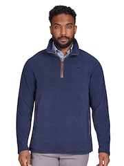 Raging Bull Blue Fleece Quarter Zip Jumper - Image 1 of 6
