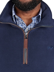 Raging Bull Blue Fleece Quarter Zip Jumper - Image 3 of 6