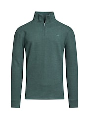 Raging Bull зелений Classic French Rib Quarter Zip світшот - Image 4 of 5
