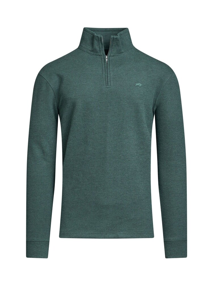 Raging Bull зелений Classic French Rib Quarter Zip світшот - Image 4 of 5