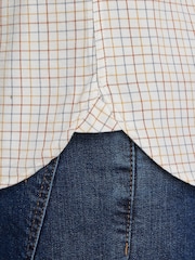 Raging Bull Long Sleeve Country Check Brushed 100% Cotton White Shirt - Image 4 of 7