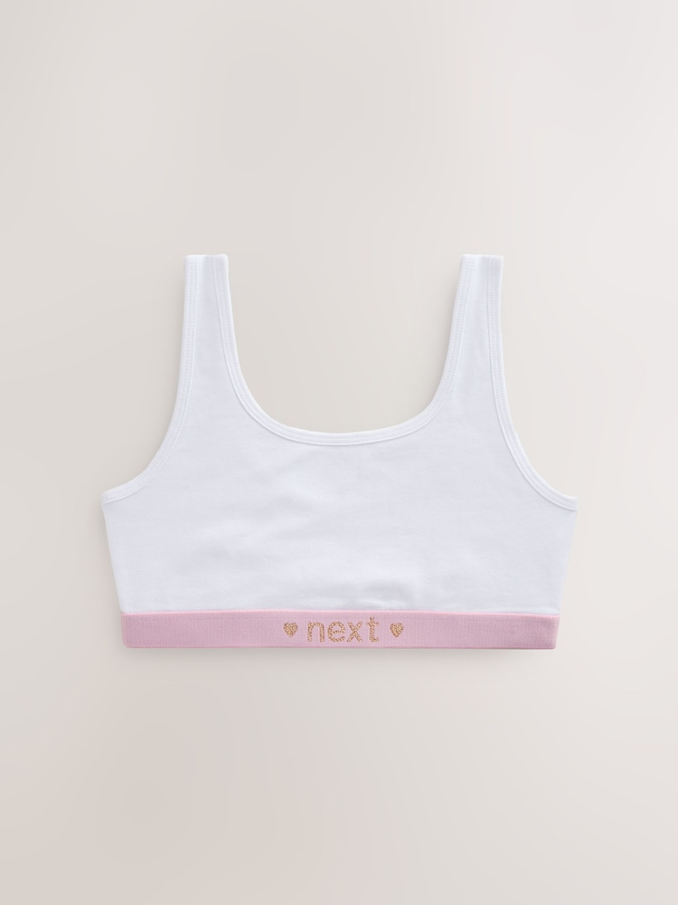 Pink/Grey Scoop Crop Tops 3 Pack (5-16yrs) - Image 4 of 7