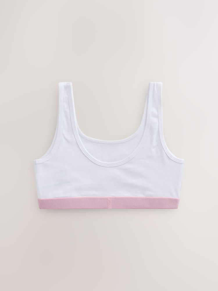 Pink/Grey Scoop Crop Tops 3 Pack (5-16yrs) - Image 5 of 7