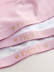 Pink/Grey Crop Tops 3 Pack (5-16yrs) - Image 6 of 7