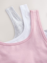 Pink/Grey Crop Tops 3 Pack (5-16yrs) - Image 7 of 7