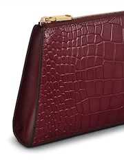 Vermelho - Radley London Small Glasshouse Faux Fur Croc Effect Ziptop Clutch - Imagem 3 de 5