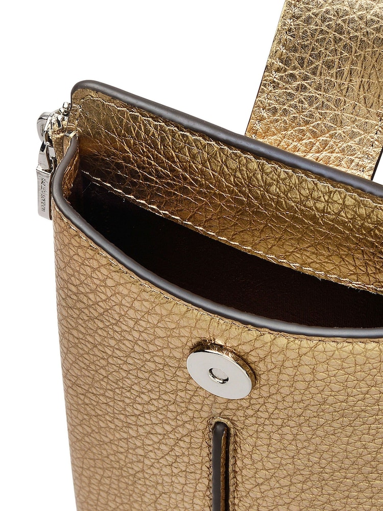 Dourado - Radley Large Hillgate Phone Brown Cross-Body Bag - Imagem 4 de 4