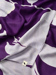 Radley London Purple Floral Scarf - Image 2 of 2