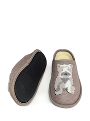 Radley Cream Friends Embroidered Slippers Mules - Image 4 of 4
