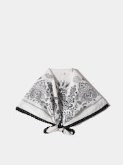 Mint Velvet White Pippa Printed Neck Scarf - Image 1 of 3