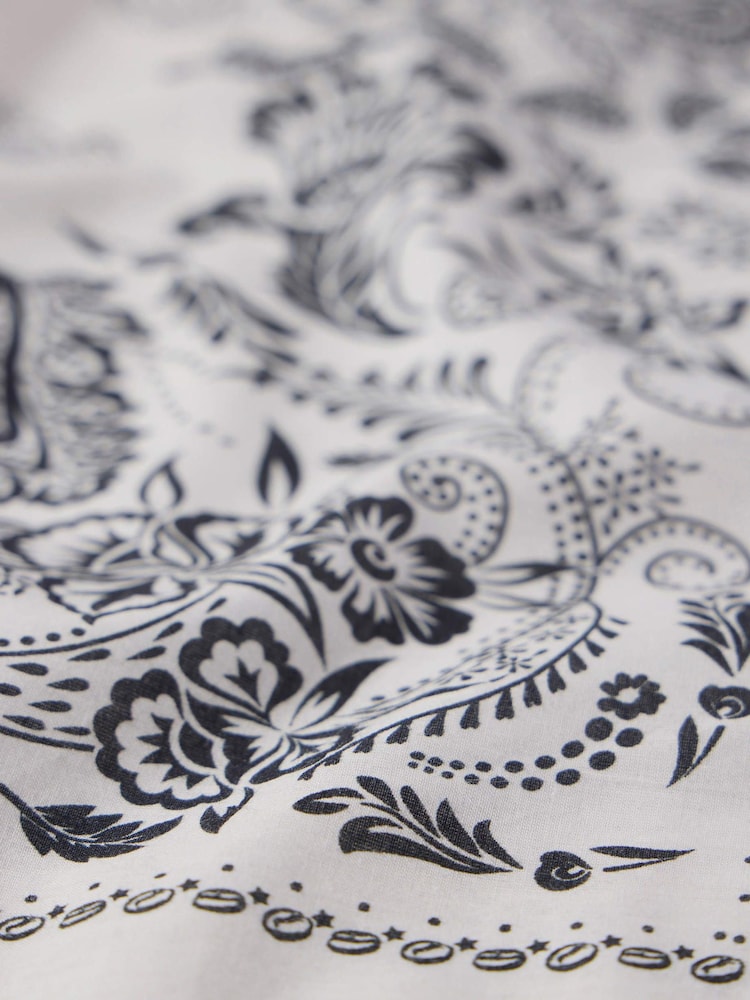 Mint Velvet White Pippa Printed Neck Scarf - Image 3 of 3 Mint Velvet White Pippa Printed Neck Scarf - Image 3 of 3