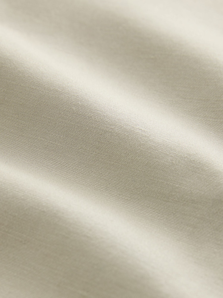 Neutral Regular Fit Smart Linen Cotton Blend Belted Trousers - Image 5 of 5 Neutral Regular Fit Smart Linen Cotton Blend Belted Trousers - Image 5 of 5