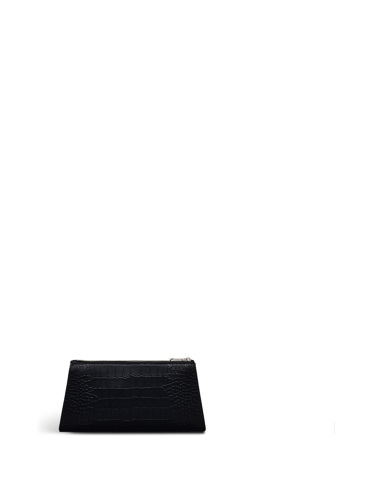Radley London Small Glasshouse Faux Fur Croc Effect Ziptop Clutch - Image 2 of 5
