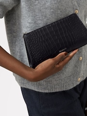 Radley London Small Glasshouse Faux Fur Croc Effect Ziptop Clutch - Image 5 of 5