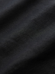 Black Regular Fit N. Premium Smart Linen Cotton Blend Belted Trousers - Image 8 of 10