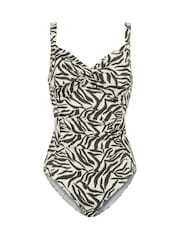 Regatta Zebra print Womens Sakari Tummy Control Costume Swimsuit - Image 5 of 7
