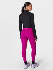 Sweaty Betty Black Black Athlete Crop Seamless Workout Zip-Up Sweatshirt - Image 4 of 8