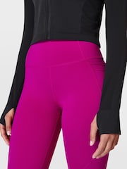 Sweaty Betty Black Black Athlete Crop Seamless Workout Zip-Up Sweatshirt - Image 7 of 8