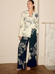 Cream Floral Soft Relaxed Blazer - Image 2 of 8