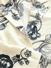 Cream Floral Soft Relaxed Blazer - Image 7 of 8
