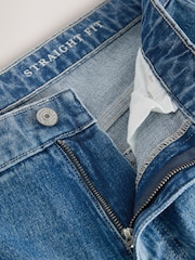 Mittelblau - Gerade Passform - Denim-Jeans mit Vintage-Waschung - Bild 9 von 12