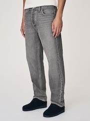 siva - Raven kroj - Vintage Wash denim kavbojke - Slika 1 iz 12