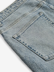 Blue Light Tint Slim Fit Vintage Wash Denim Jeans - Image 10 of 13
