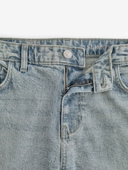 Blue Light Tint Slim Fit Vintage Wash Denim Jeans - Image 11 of 13