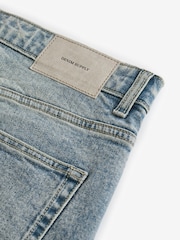 Blue Light Tint Slim Fit Vintage Wash Denim Jeans - Image 12 of 13