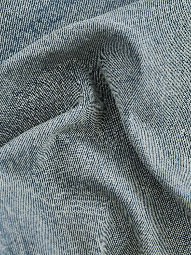Blue Light Tint Slim Fit Vintage Wash Denim Jeans - Image 13 of 13
