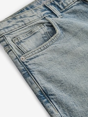 Blue Light Tint Slim Fit Vintage Wash Denim Jeans - Image 9 of 13