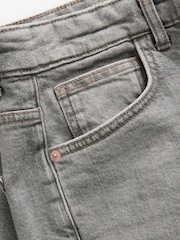 Grey Light Vintage Regular Tapered Fit Vintage Wash Denim Jeans - Image 9 of 9