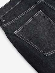 Dark Indigo Rinse Straight Fit Vintage Wash Denim Jeans - Image 11 of 13