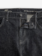 Dark Indigo Rinse Straight Fit Vintage Wash Denim Jeans - Image 9 of 13