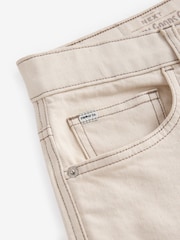 Ecru White Slim Fit Vintage Wash Denim Jeans - Image 10 of 12