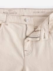 Бежевый/белый - Зауженный крой - Vintage Wash Denim Jeans - Image 2 of 5