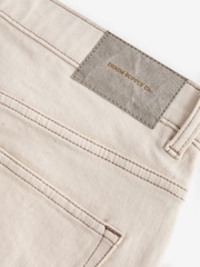 Бежевый/белый - Зауженный крой - Vintage Wash Denim Jeans - Image 4 of 5