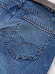 Light Blue Straight Fit Signature Belted Jeans - Image 8 of 10