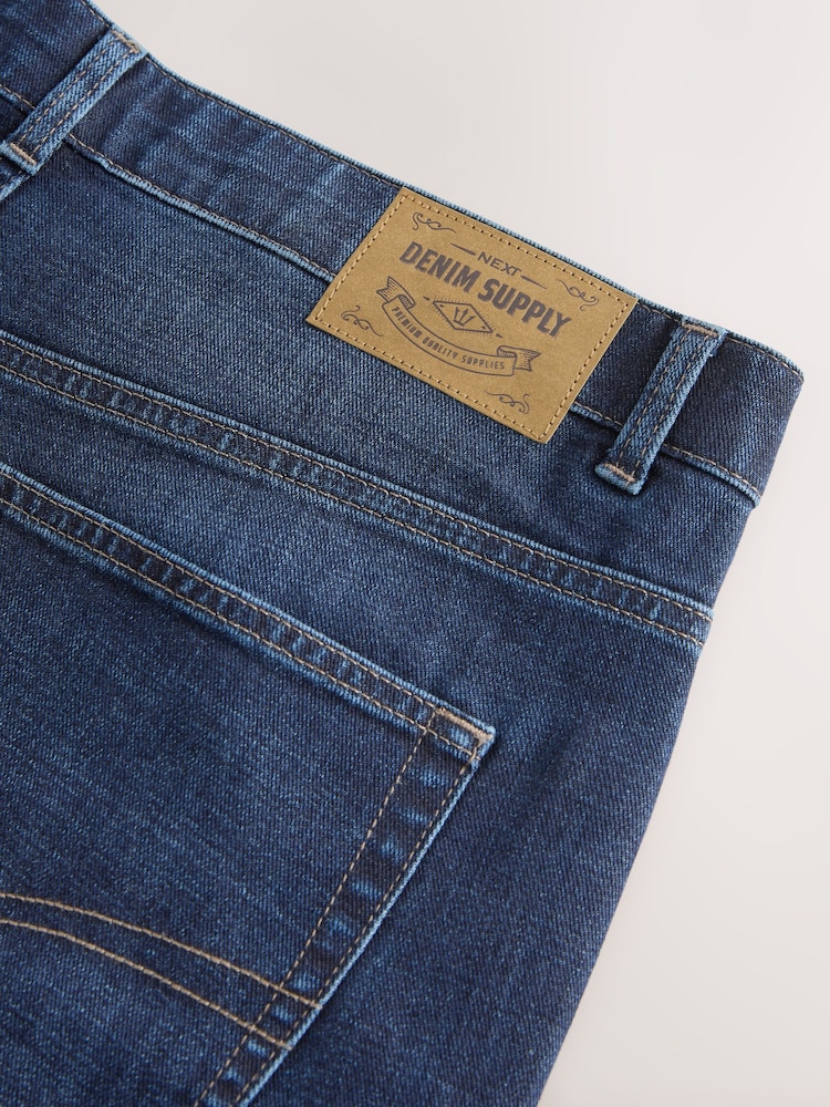 Dark Blue Slim Fit Lightweight Stretch Denim Jeans - Image 11 of 11