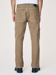 Stone Denim Cargo Jeans - Image 2 of 11