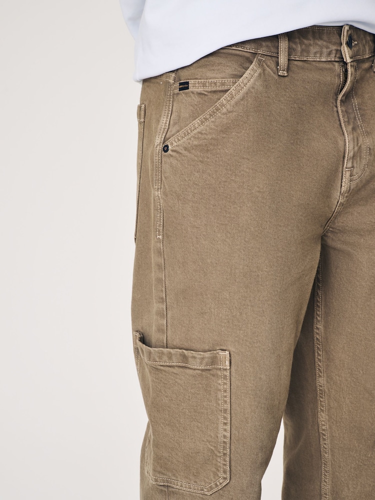Stone Denim Cargo Jeans - Image 5 of 11