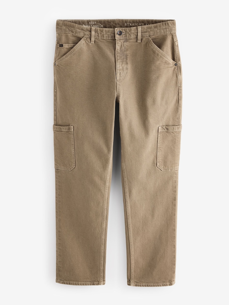 Stone Denim Cargo Jeans - Image 7 of 11