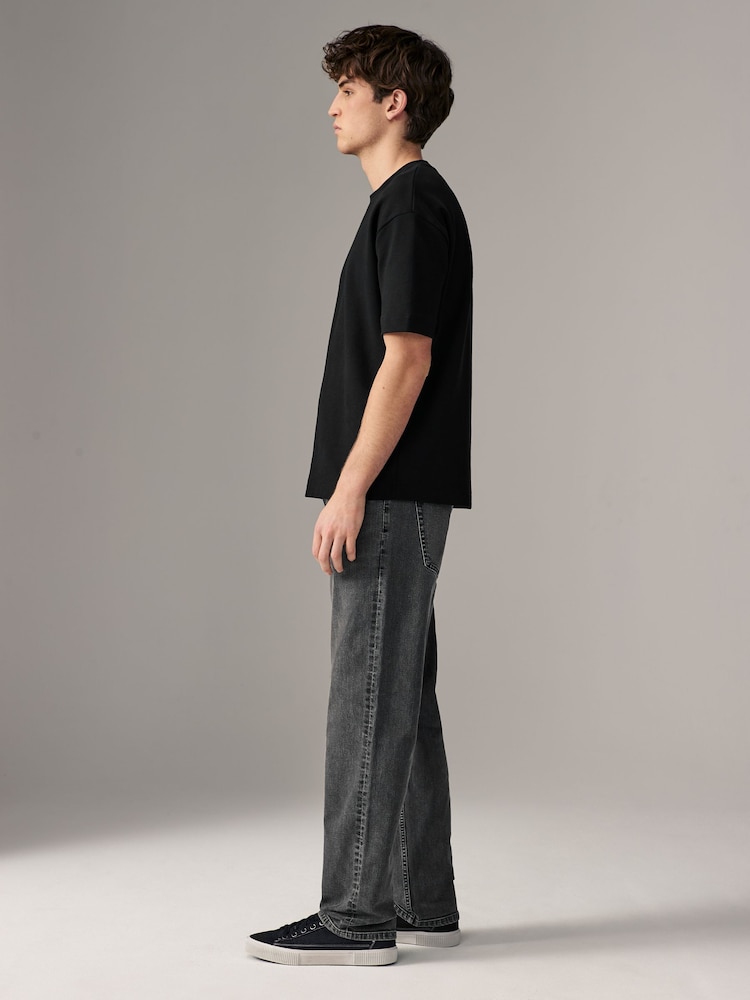 Grijs Vintage - Enkele - Rechte, klassieke jeans met stretch - Image 4 of 11
