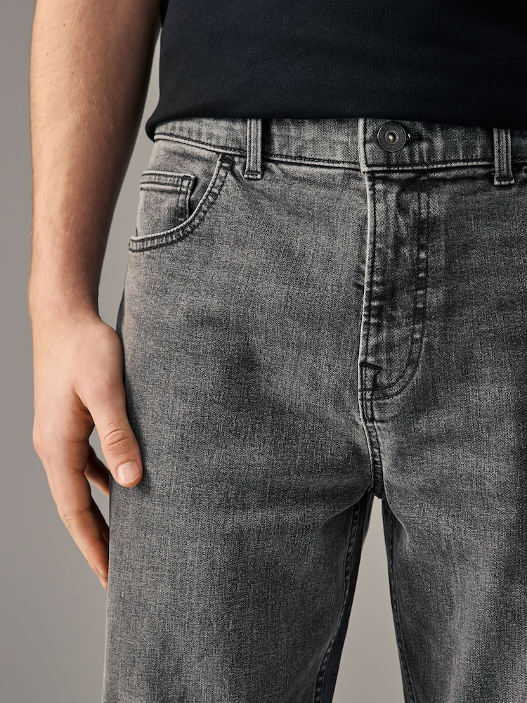 Grijs Vintage - Enkele - Rechte, klassieke jeans met stretch - Image 5 of 11