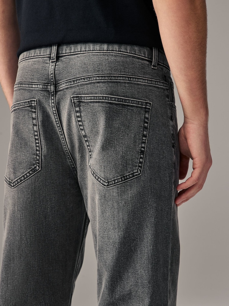 Grijs Vintage - Enkele - Rechte, klassieke jeans met stretch - Image 6 of 11