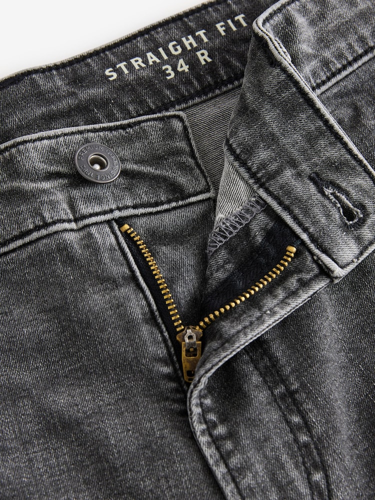 Grijs Vintage - Enkele - Rechte, klassieke jeans met stretch - Image 8 of 11
