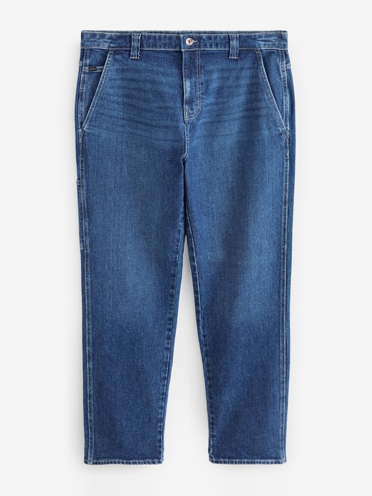 Mid Blue Denim Carpenter Jeans - Image 7 of 11