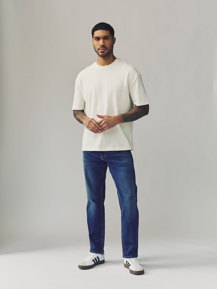 Blue Straight Fit Lightweight Motion Flex Denim Jeans - Image 2 of 12