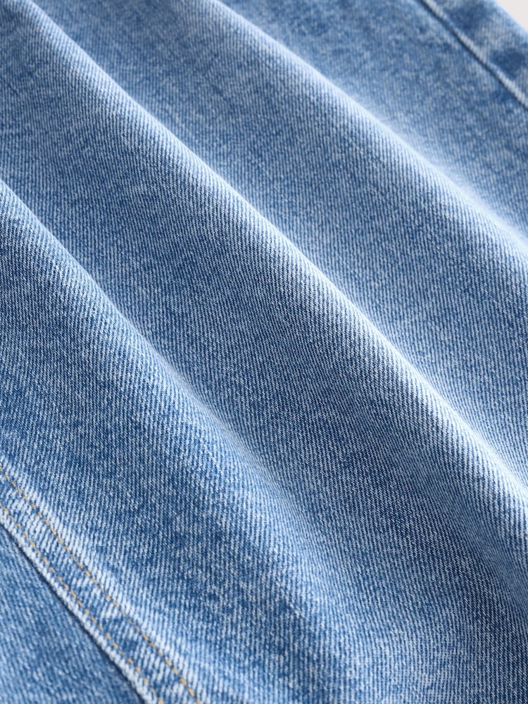 Blue Light Relaxed Tapered Fit Vintage Wash Denim Jeans - Image 10 of 10 Blue Light Relaxed Tapered Fit Vintage Wash Denim Jeans - Image 10 of 10