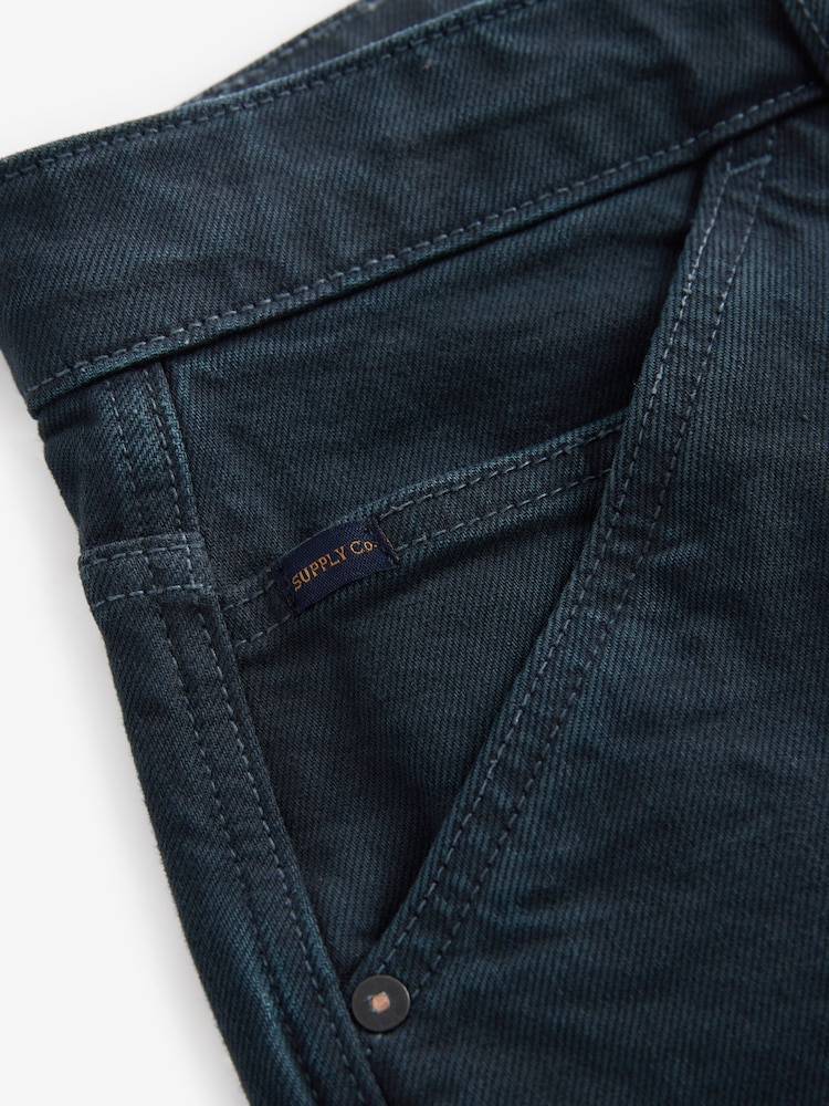 Dark Blue Denim Cargo Jeans - Image 11 of 13
